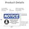 Signmission Hazardous Noise Area Hearing OSHA Notice Sign, Plastic, 24in W x 18in L, 2PK OS-2PACK-NS-P-1824-L-13321 - alternate 5